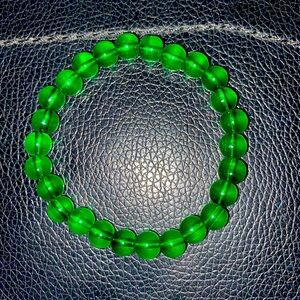 SIMPLE GREEN BEADED BRACELET